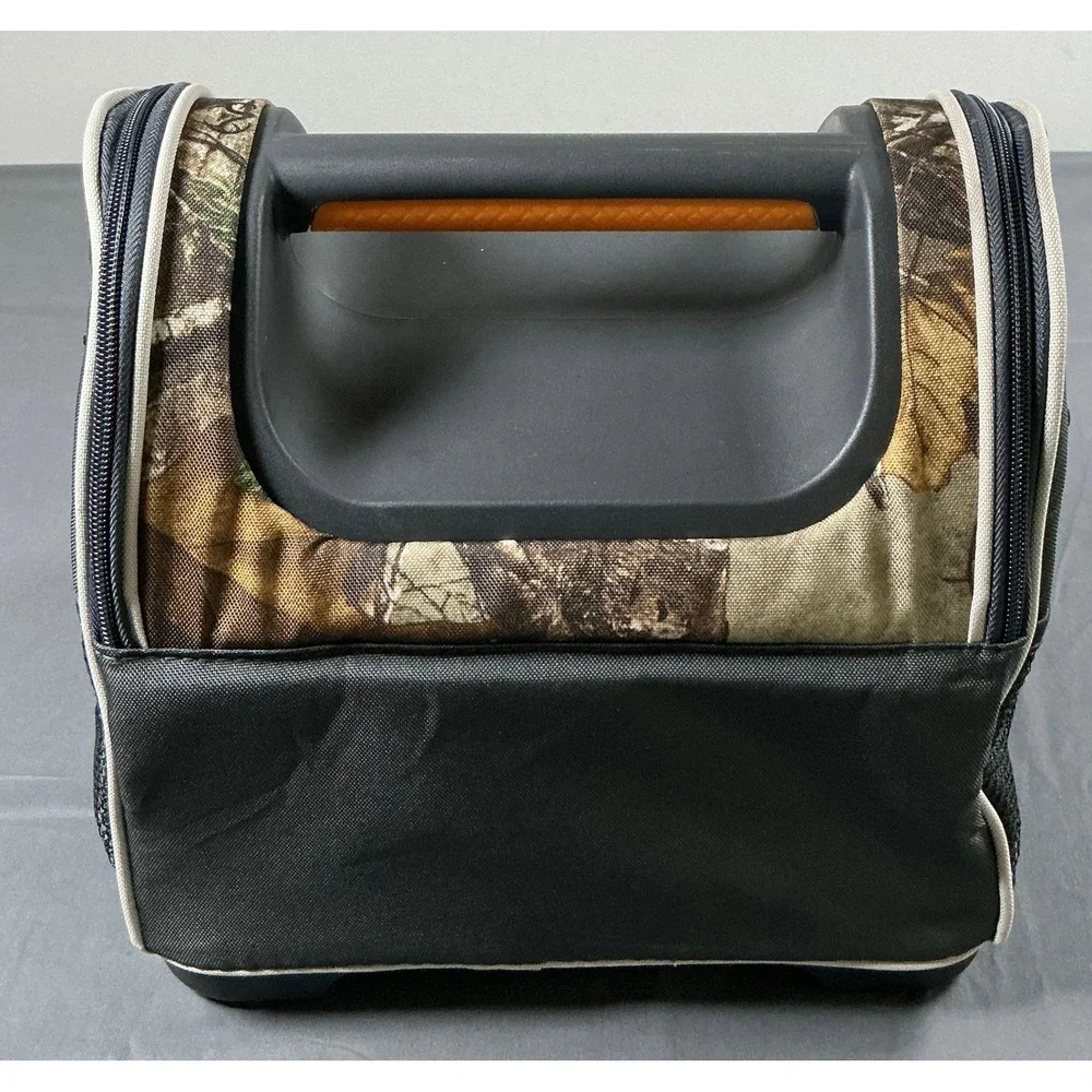 Igloo MaxCold Gripper Realtree Camo Hunting Travel Cooler Orange 18 Can Capacity
